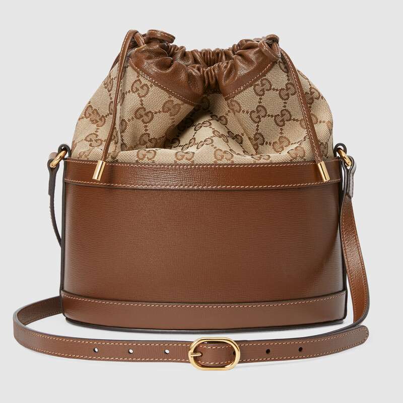 Gucci Horsebit 1955 Bucket Bag Shoulder Bag 602118 Brown